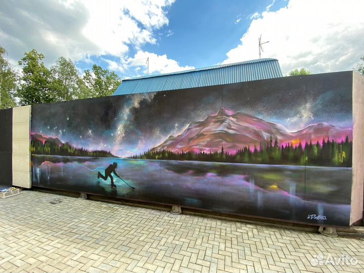 Граффити. Художник. Роспись стен