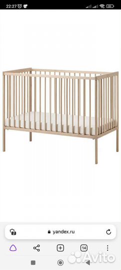 Детская кровать IKEA sniglar