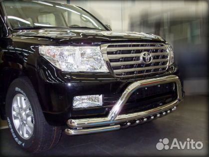 Дуга по низу бампера Тойота Ленд крузер 200