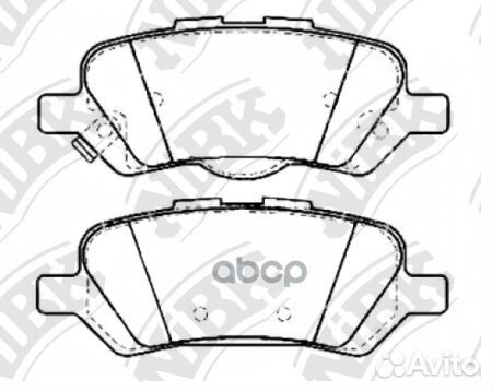 Колодки тормозные дисковые перед PN21002 NiBK