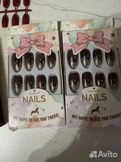 Накладные ногти новые