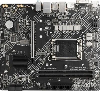 Комплект Msi PRO h610m g ddr4+I5 12400F+16 гб DDR4