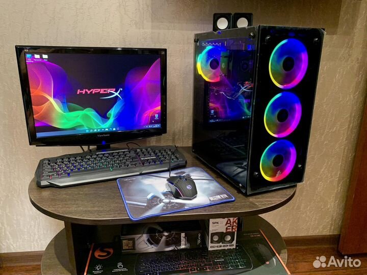 Игровой комп с обсалютно полным комплектом
