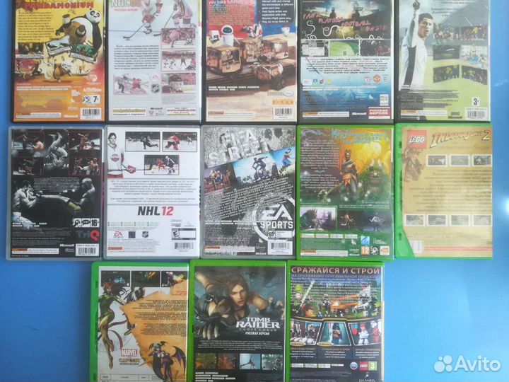 Диски не лицензия на шитую Xbox360 б/у