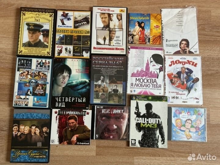 Музыкальные dvd диски, видео игры и фильмы
