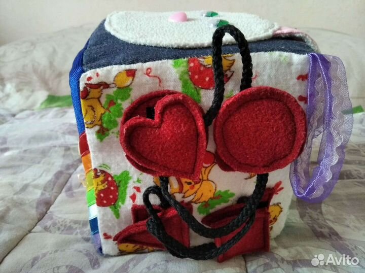 Мягкий кубик развивающий