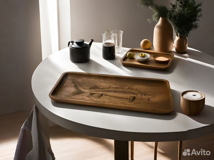 Из натурального дерева: посуда, часы, шкатулки