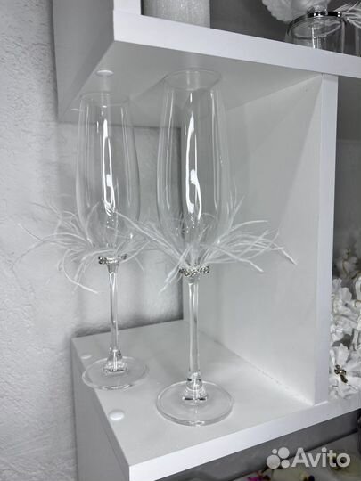 Бокалы для свадьбы фужеры свадебные