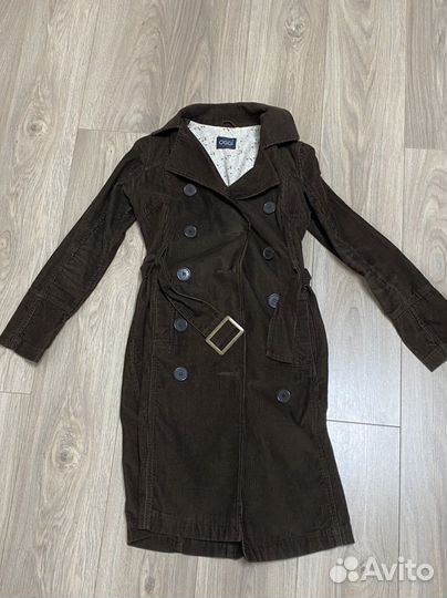 Вельветовый тренч oggi, 42 р-р