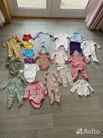 Детские вещи пакетом 56 62 68