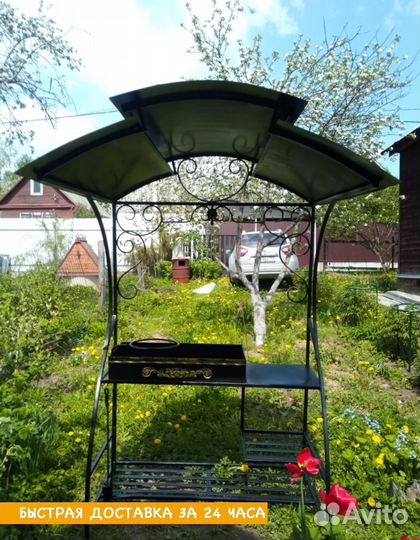 Мангал с печью