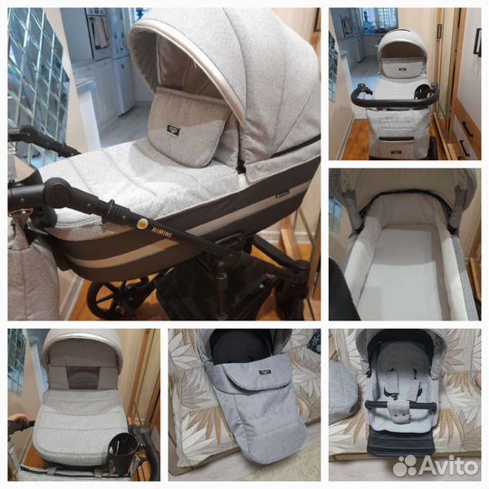 Коляска 2 в 1 adamex rimini