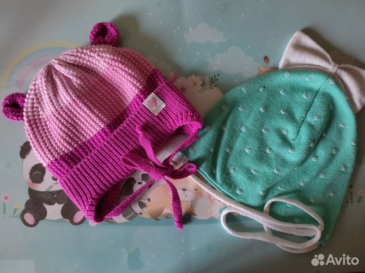 Детские шапочки для девочек 44-46