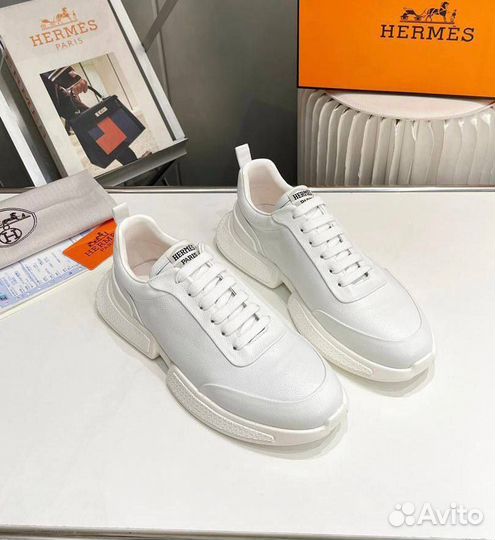 Кроссовки мужские кожаные Hermes 39-45