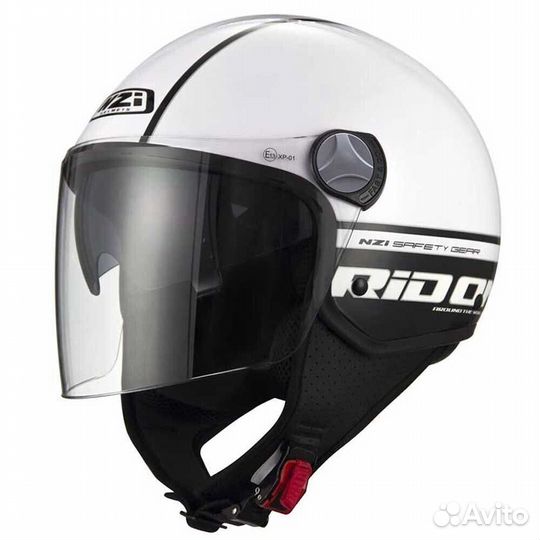 NZI Capital 2 Duo Open Face Helmet Glossy Ridon Wh