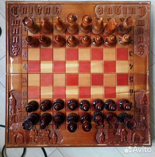 Шахматы+нарды+шашки. Ручной работа