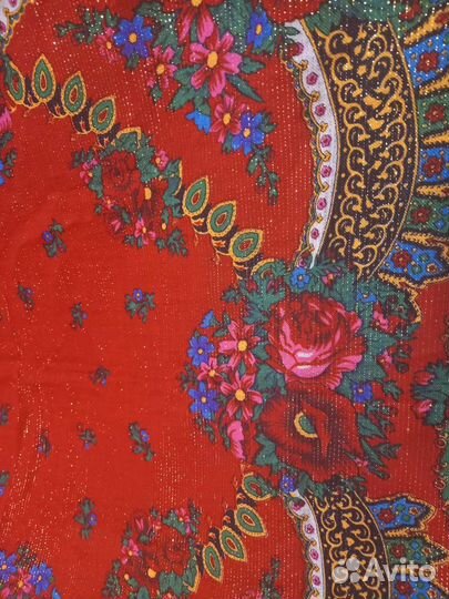 Платок времен ссср, Монголия, с люрексом