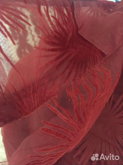 Шторы тюль из органзы и бархата Икея