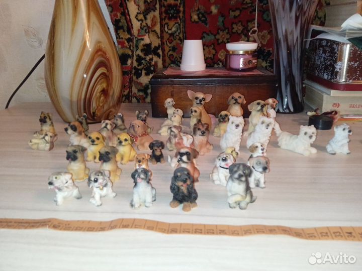 Фигурки(статуэтки) собак разнпород из полистоуна
