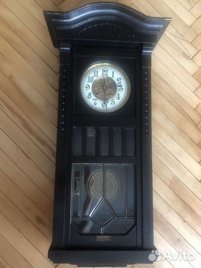 Старинные антикварные часы с боем Gustav Becker