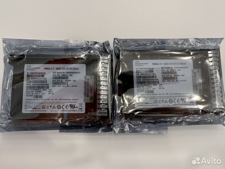 SSD hpе 480Gb VK000480gwcfe 868818-B21