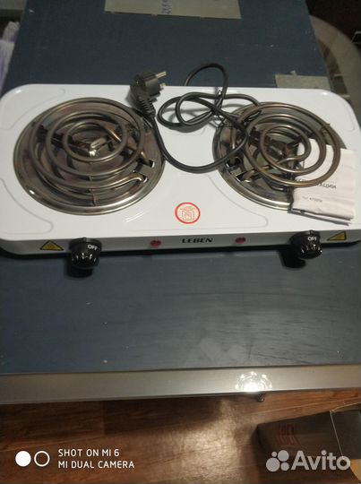 Настольная эл.плита 2-х конфорочная и обогреватель