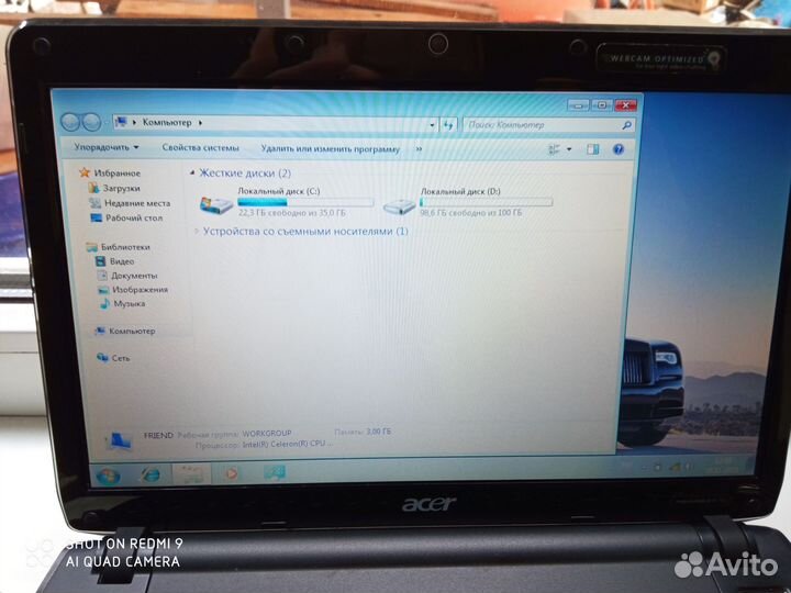 Нетбук acer aspire one