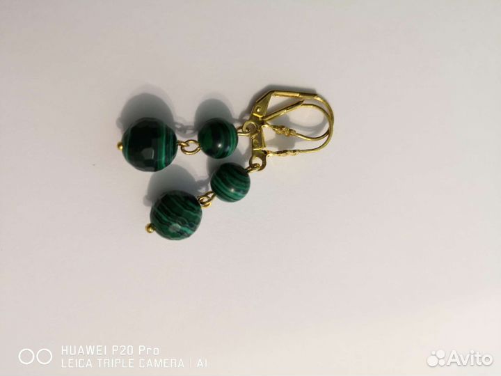 Серьги с натуральными камнями