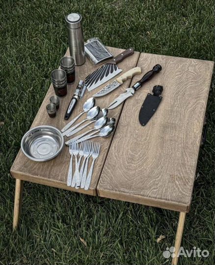 Ножи складные карманные, шашлычный набор