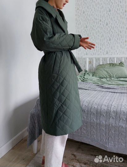 Стеганое пальто