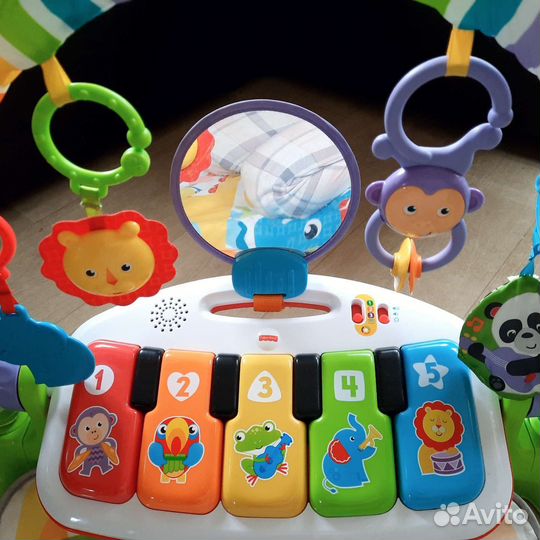 Развивающий коврик с пианино Ficher price deluxe