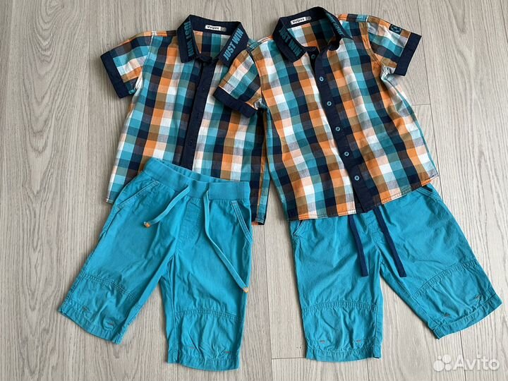 Костюм (рубашка+шорты), 110-116