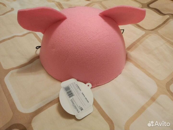 Карнавальная шапка детская поросенок/рога козы