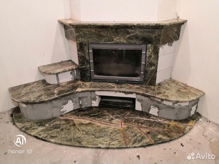 Камин из мрамора, гранита