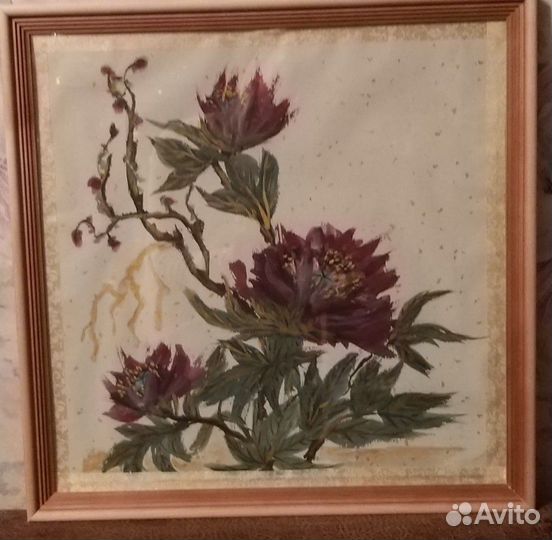 Картина набор 4шт. Четыре пиона