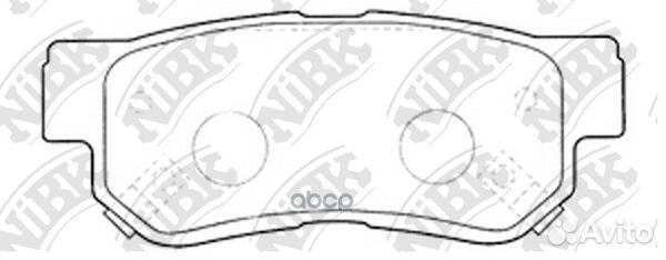 Колодки тормозные дисковые зад PN0539 NiBK