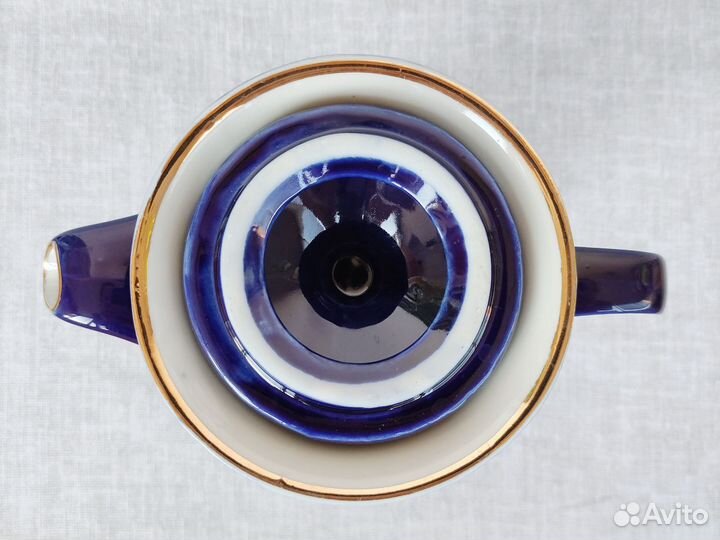 Сервиз фарфоровый (кобальт),ссср