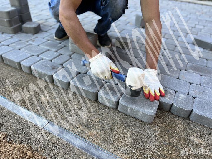 Укладка тратуарной плитки