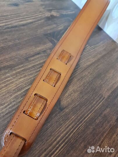 Гитарный ремень кожанный