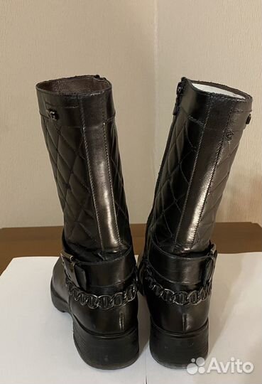 Полусапоги (сапоги) женские натуральная кожа р.36