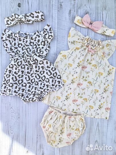 Платье боди для девочки 74 80