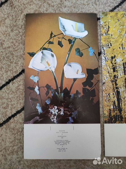 Открытки-основы под календарь отрывной