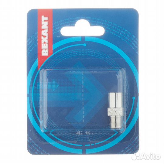 Переходник гнездо F-гнездо тв с кольцом