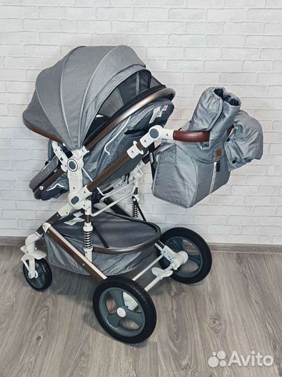 Коляска 3 в 1 новая luxmom 518