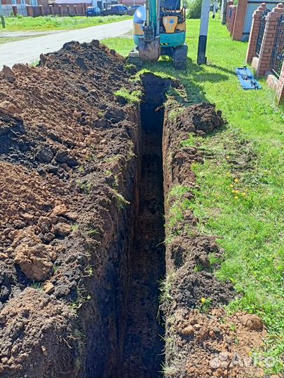 Услуги мини-экскаватора, землеройные работы