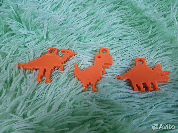 Брелок динозавр Google