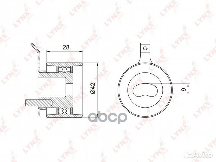Ролик натяжной ремня грм PB1012 lynxauto