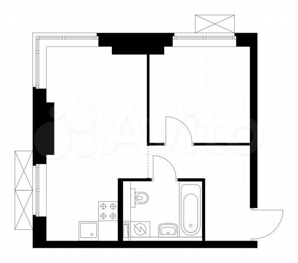 1-к. квартира, 34,1 м², 8/33 эт.