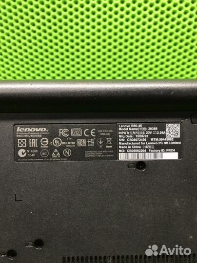 Ноутбук lenovo b50-45 (24632)