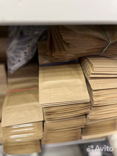 Пакеты дой пак бумажный с окном 90 mm